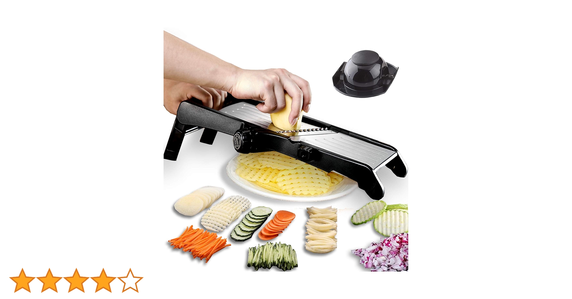 Amazon | GProMe マンドリンスライサー – 厚さ調節可能な野菜